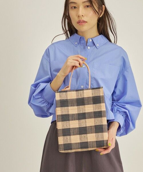 セール】 ELESAC:PAPIRO S CHECK◇ （トートバッグ）｜SHIPS for women