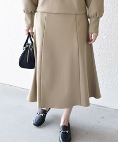 SHIPS / シップス ロング・マキシ丈スカート | *〈手洗い可能〉ジョーゼット 切替 セミフレア スカート ◇