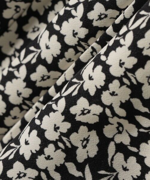 SHIPS / シップス ロング・マキシ丈ワンピース | 【WEB限定】〈手洗い可能〉ドット / 花柄 バンドカラー サイド プリーツ ワンピース | 詳細25