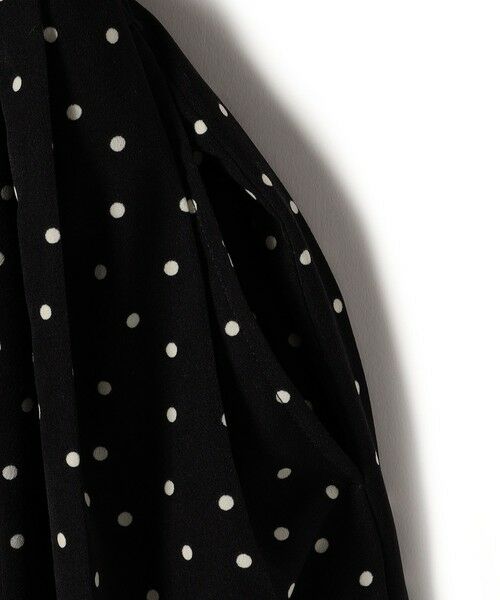 SHIPS / シップス ロング・マキシ丈ワンピース | 〈手洗い可能〉ドット / 花柄 バンドカラー サイド プリーツ ワンピース | 詳細21