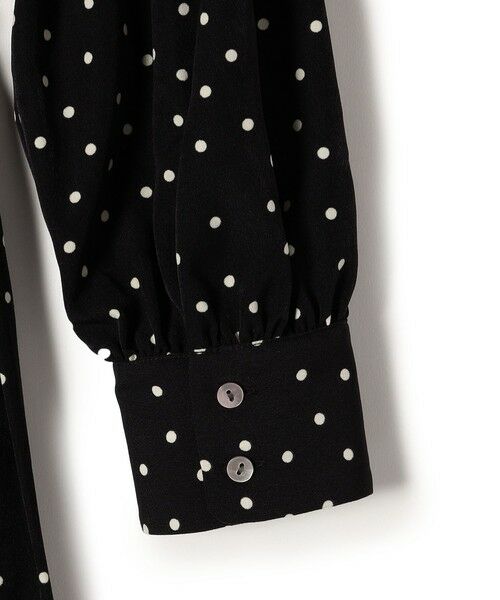 SHIPS / シップス ロング・マキシ丈ワンピース | 〈手洗い可能〉ドット / 花柄 バンドカラー サイド プリーツ ワンピース | 詳細22