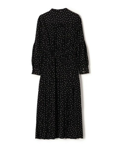 SHIPS / シップス ロング・マキシ丈ワンピース | 〈手洗い可能〉ドット / 花柄 バンドカラー サイド プリーツ ワンピース | 詳細24