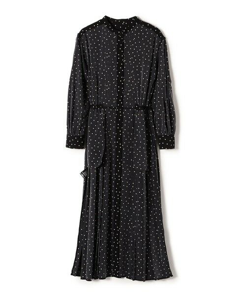 SHIPS / シップス ロング・マキシ丈ワンピース | 〈手洗い可能〉ドット / 花柄 バンドカラー サイド プリーツ ワンピース | 詳細25