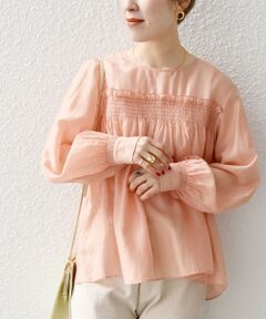 SHIPS / シップス シャツ・ブラウス | SHIPS any:〈洗濯機可能〉シアー シャーリング フレア ブラウス