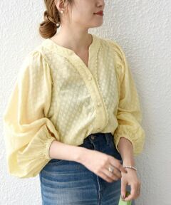SHIPS / シップス シャツ・ブラウス | SHIPS any:〈洗濯機可能〉カット ジャカード パフ シャツ ブラウス