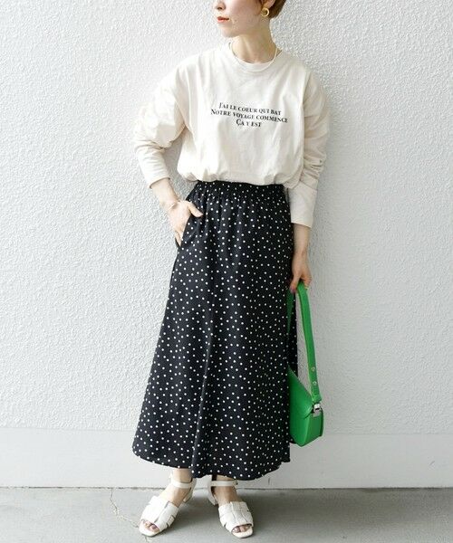 SHIPS for women / シップスウィメン カットソー | SHIPS any:〈洗濯機可能〉VOYAGE ロゴ ロングスリーブ TEE | 詳細6