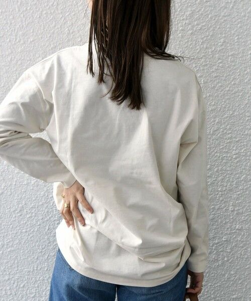 SHIPS for women / シップスウィメン カットソー | SHIPS any:〈洗濯機可能〉VOYAGE ロゴ ロングスリーブ TEE | 詳細11