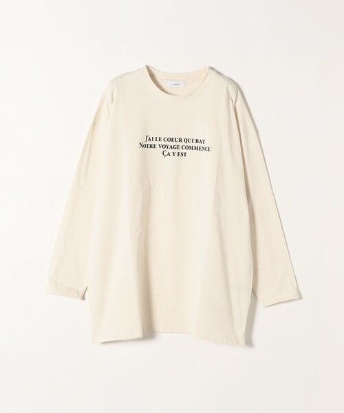 SHIPS for women / シップスウィメン カットソー | SHIPS any:〈洗濯機可能〉VOYAGE ロゴ ロングスリーブ TEE | 詳細1
