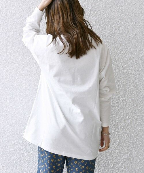 SHIPS for women / シップスウィメン カットソー | SHIPS any:〈洗濯機可能〉VOYAGE ロゴ ロングスリーブ TEE | 詳細23
