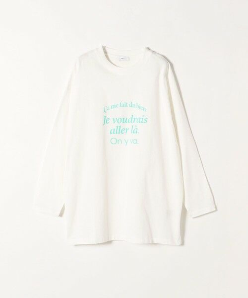 SHIPS for women / シップスウィメン カットソー | SHIPS any:〈洗濯機可能〉VOYAGE ロゴ ロングスリーブ TEE | 詳細14