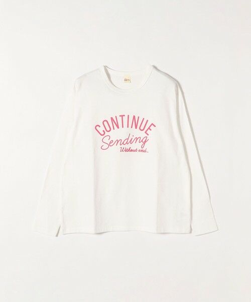 SHIPS for women / シップスウィメン Tシャツ | 【SHIPS any別注】THE KNiTS: CONTINUE ロゴ プリント ＆ 刺繍 ロング スリーブTEE | 詳細1