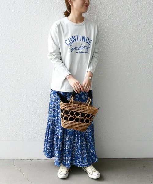 SHIPS for women / シップスウィメン Tシャツ | 【SHIPS any別注】THE KNiTS: CONTINUE ロゴ プリント ＆ 刺繍 ロング スリーブTEE | 詳細20