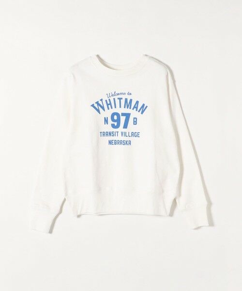 SHIPS for women / シップスウィメン スウェット | 【SHIPS any別注】THE KNiTS: WHITMAN ロゴ プリント & 刺繍 スウェット | 詳細1