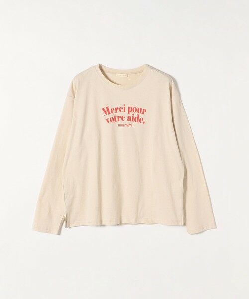 SHIPS for women / シップスウィメン カットソー | 【SHIPS any別注】〈洗濯機可能〉MONMIMI: ロゴ プリント ロング TEE 23SS | 詳細15