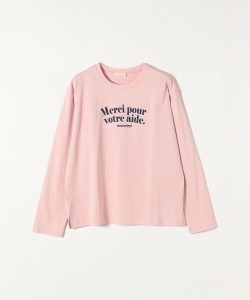 SHIPS for women / シップスウィメン カットソー | 【SHIPS any別注】〈洗濯機可能〉MONMIMI: ロゴ プリント ロング TEE 23SS | 詳細28