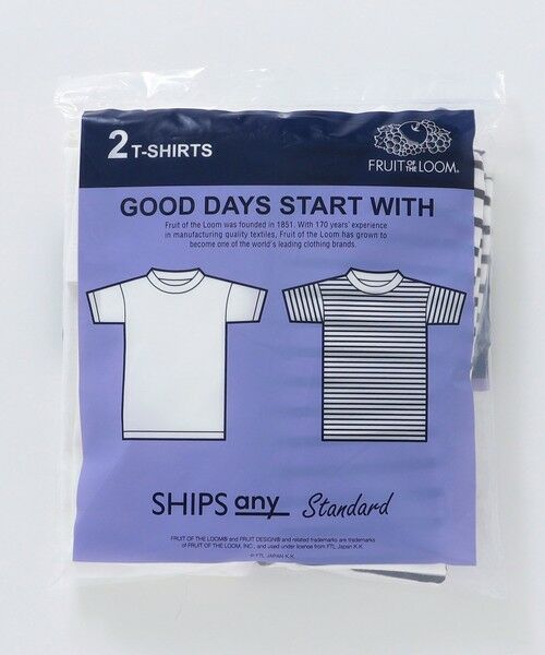 SHIPS for women / シップスウィメン Tシャツ | 【SHIPS any別注】FRUIT OF THE LOOM: STANDARD 2枚組 パック Tシャツ <WOMEN> | 詳細2