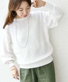 SHIPS / シップス ニット・セーター | SHIPS any:〈手洗い可能〉テープヤーン ドルマン プルオーバー