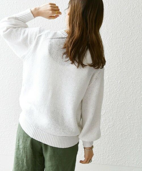 SHIPS / シップス ニット・セーター | SHIPS any:〈手洗い可能〉テープヤーン ドルマン プルオーバー | 詳細7