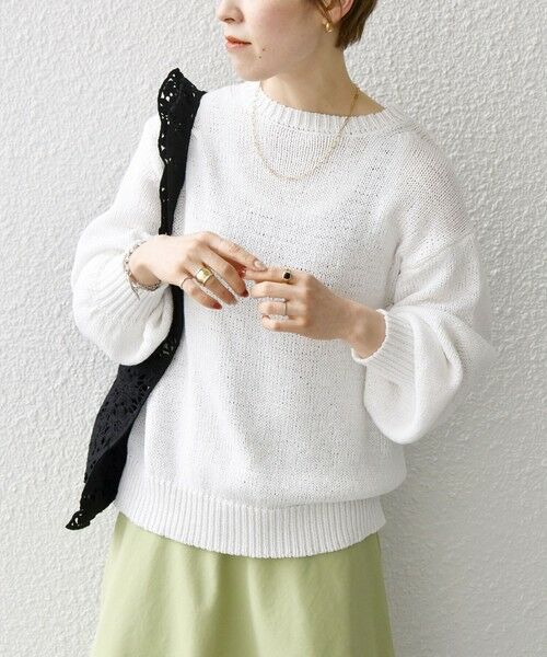 SHIPS / シップス ニット・セーター | SHIPS any:〈手洗い可能〉テープヤーン ドルマン プルオーバー | 詳細11