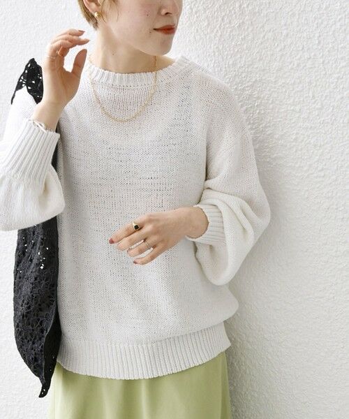 SHIPS / シップス ニット・セーター | SHIPS any:〈手洗い可能〉テープヤーン ドルマン プルオーバー | 詳細12