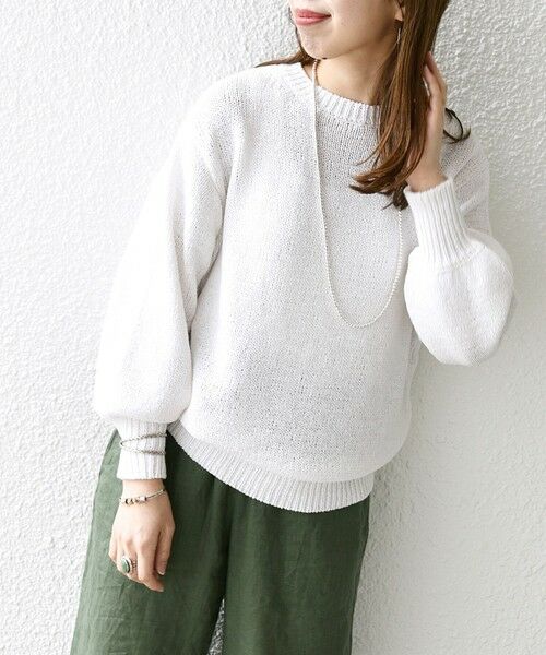 SHIPS / シップス ニット・セーター | SHIPS any:〈手洗い可能〉テープヤーン ドルマン プルオーバー | 詳細5