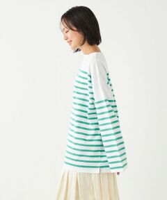 SHIPS Colors:〈洗濯機可能〉バスクボーダー オーバー TEE