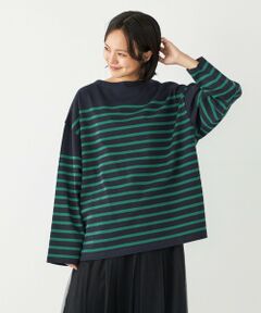SHIPS / シップス Tシャツ | SHIPS Colors:〈洗濯機可能〉バスクボーダー オーバー TEE
