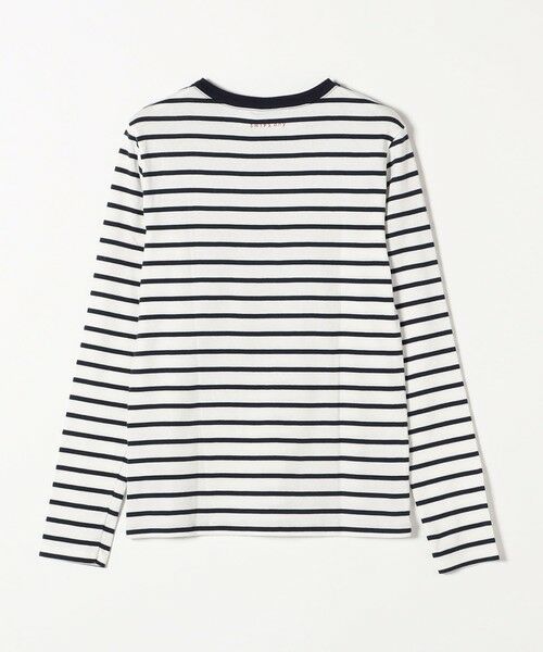 SHIPS for women / シップスウィメン カットソー | PETIT BATEAU:ロングスリーブ ロゴ プリント ボーダー Tシャツ 23SS | 詳細2
