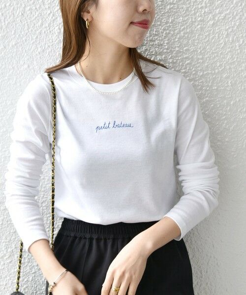 SHIPS for women / シップスウィメン Tシャツ | 【SHIPS any別注】PETIT BATEAU: ロングスリーブ Tシャツ 23SS | 詳細8