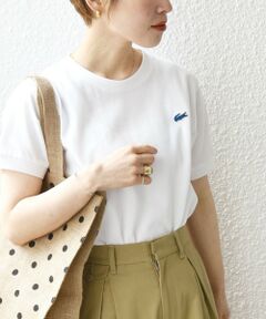 【SHIPS any別注】LACOSTE: PIQUE クルーネック Tシャツ 24SS