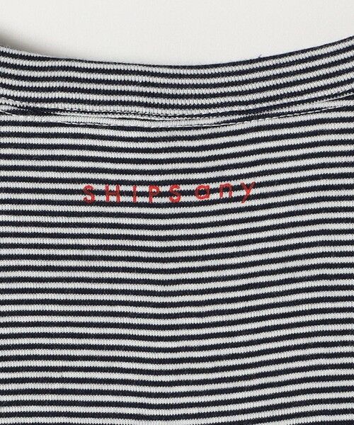 SHIPS for women / シップスウィメン Tシャツ | 【SHIPS any別注】PETIT BATEAU:〈洗濯機可能〉ロゴ プリント ボーダー 半袖 Tシャツ 23SS | 詳細12