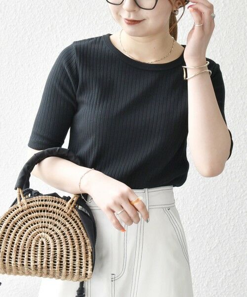 SHIPS / シップス Tシャツ | SHIPS any:〈洗濯機可能〉テレコ リブ ハーフスリーブ TEE | 詳細16