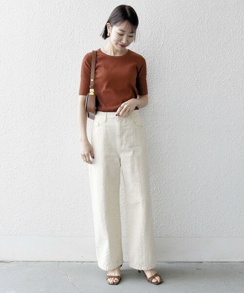 SHIPS / シップス Tシャツ | SHIPS any:〈洗濯機可能〉テレコ リブ ハーフスリーブ TEE | 詳細23