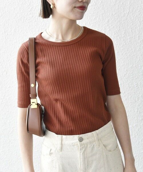 SHIPS / シップス Tシャツ | SHIPS any:〈洗濯機可能〉テレコ リブ ハーフスリーブ TEE | 詳細25