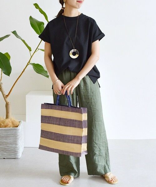 SHIPS for women / シップスウィメン Tシャツ | SHIPS any:〈抗菌防臭〉USAコットン フレンチ スリーブ TEE 23SS | 詳細17