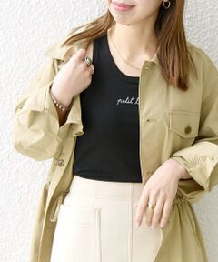 【SHIPS any別注】PETIT BATEAU:ロゴ  タンクトップ 23SS