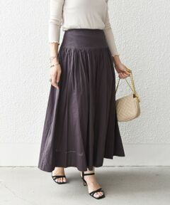 SHIPS / シップス ロング・マキシ丈スカート | SHIPS any: 〈洗濯機可能〉キャンブリック ギャザー スカート