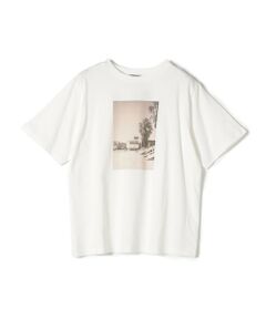 SHIPS Colors:〈洗濯機可能〉ビーチ フォト TEE