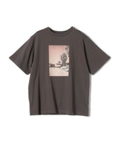 SHIPS Colors:〈洗濯機可能〉ビーチ フォト TEE