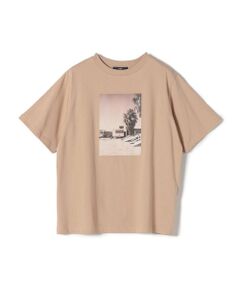 SHIPS Colors:〈洗濯機可能〉ビーチ フォト TEE