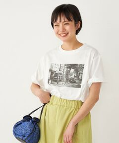 SHIPS Colors:〈洗濯機可能〉クロッシング フォト TEE