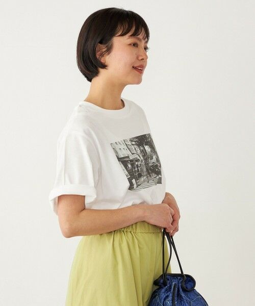 SHIPS for women / シップスウィメン Tシャツ | SHIPS Colors:〈洗濯機可能〉クロッシング フォト TEE | 詳細5