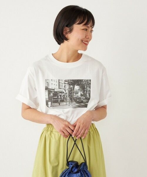 SHIPS for women / シップスウィメン Tシャツ | SHIPS Colors:〈洗濯機可能〉クロッシング フォト TEE | 詳細6