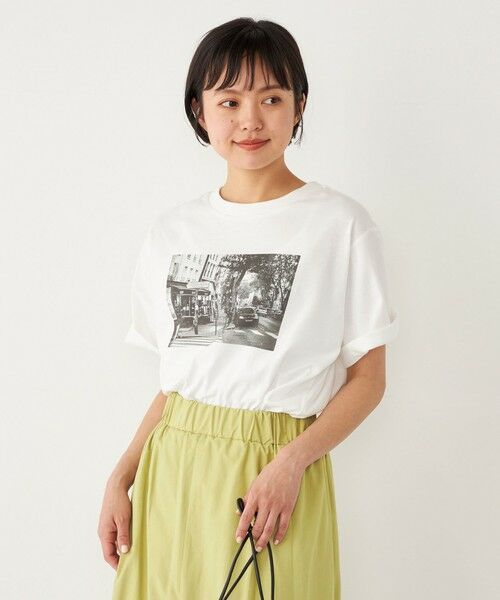 SHIPS for women / シップスウィメン Tシャツ | SHIPS Colors:〈洗濯機可能〉クロッシング フォト TEE | 詳細13