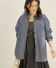 SHIPS / シップス シャツ・ブラウス | 〈洗濯機可能〉デニム ダブル ポケット シャツ◇
