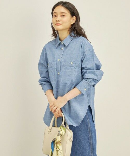 SHIPS / シップス シャツ・ブラウス | 〈洗濯機可能〉デニム ダブル ポケット シャツ◇ | 詳細9