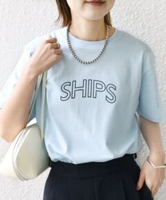 SHIPS / シップス Tシャツ | 【WEB限定】 SHIPS ラウンド プリント ロゴ TEE