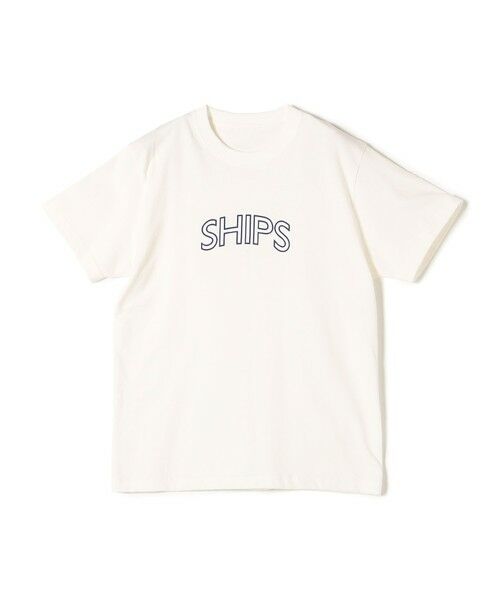 SHIPS for women / シップスウィメン Tシャツ | * SHIPS ラウンド プリント ロゴ TEE◇ | 詳細1
