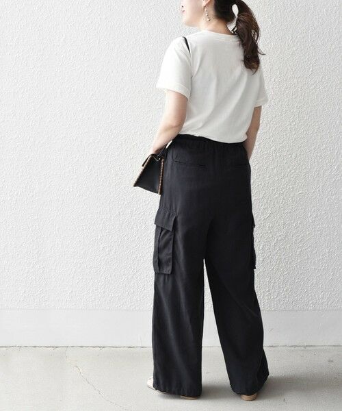 SHIPS for women / シップスウィメン Tシャツ | 【WEB限定】 SHIPS ラウンド プリント ロゴ TEE | 詳細18