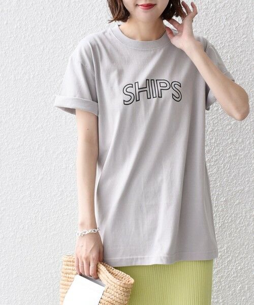 SHIPS / シップス Tシャツ | 【累計販売数7.5万枚突破!!】《一部追加予約》【WEB限定】 SHIPS ラウンド プリント ロゴ TEE | 詳細24